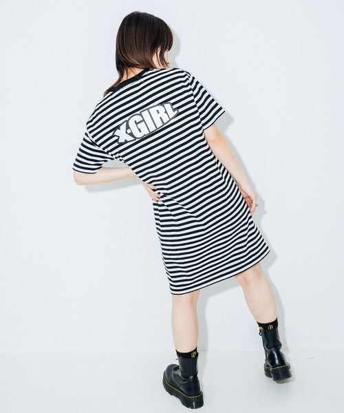 .🇯🇵 X-girl 👱🏼♀️ 條紋 Tee Dress