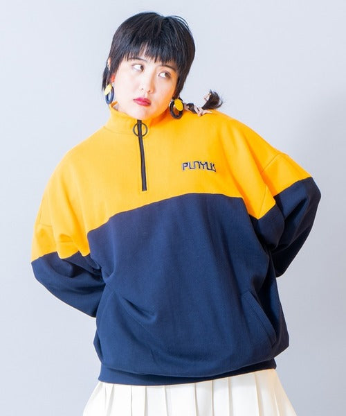 🇯🇵 PUNYUS ✿ OVERSIZE Half ZIP Sweater