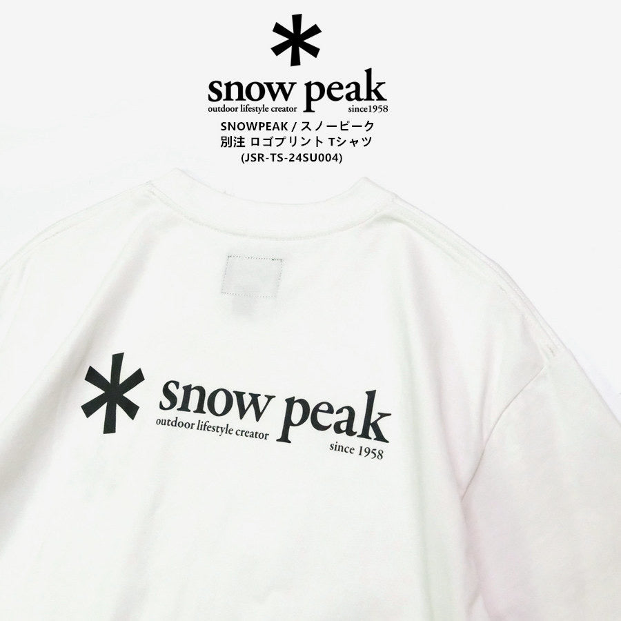 .別注 🇯🇵 JOURNAL STANDARD relume x snow peak ❄️ ロゴプリント Tシャツ