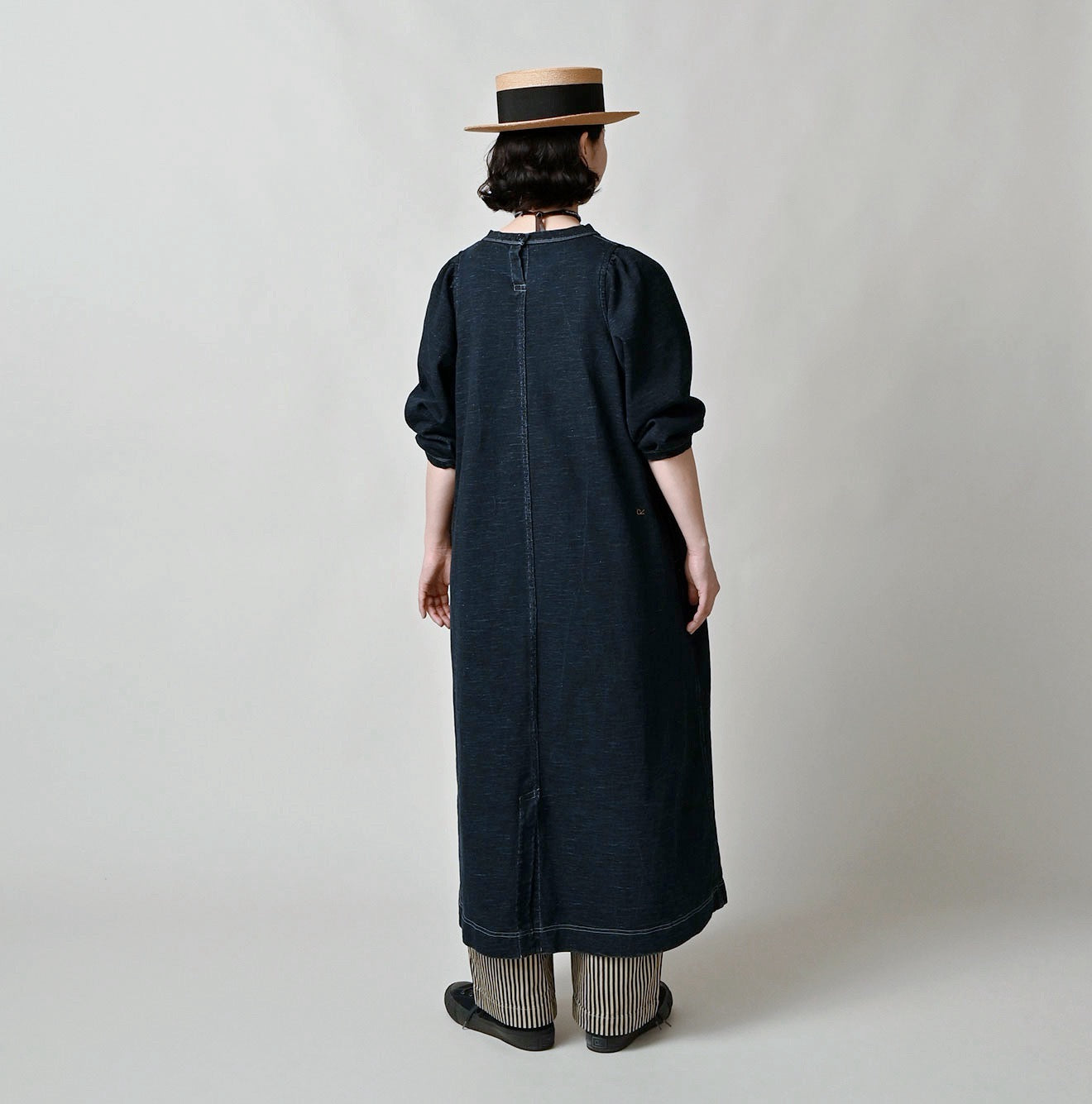 . 🇯🇵Indigo Demin Long Dress 《6分袖》