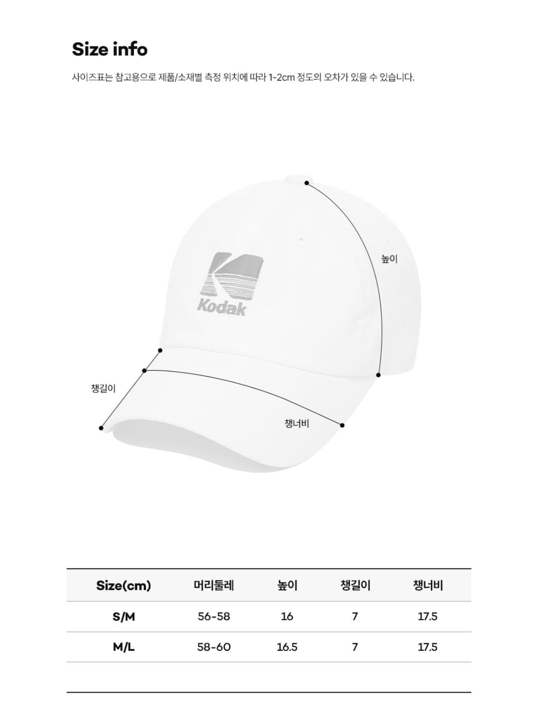 . 🇰🇷 KODAK 🌈 彩虹刺繡棒球帽