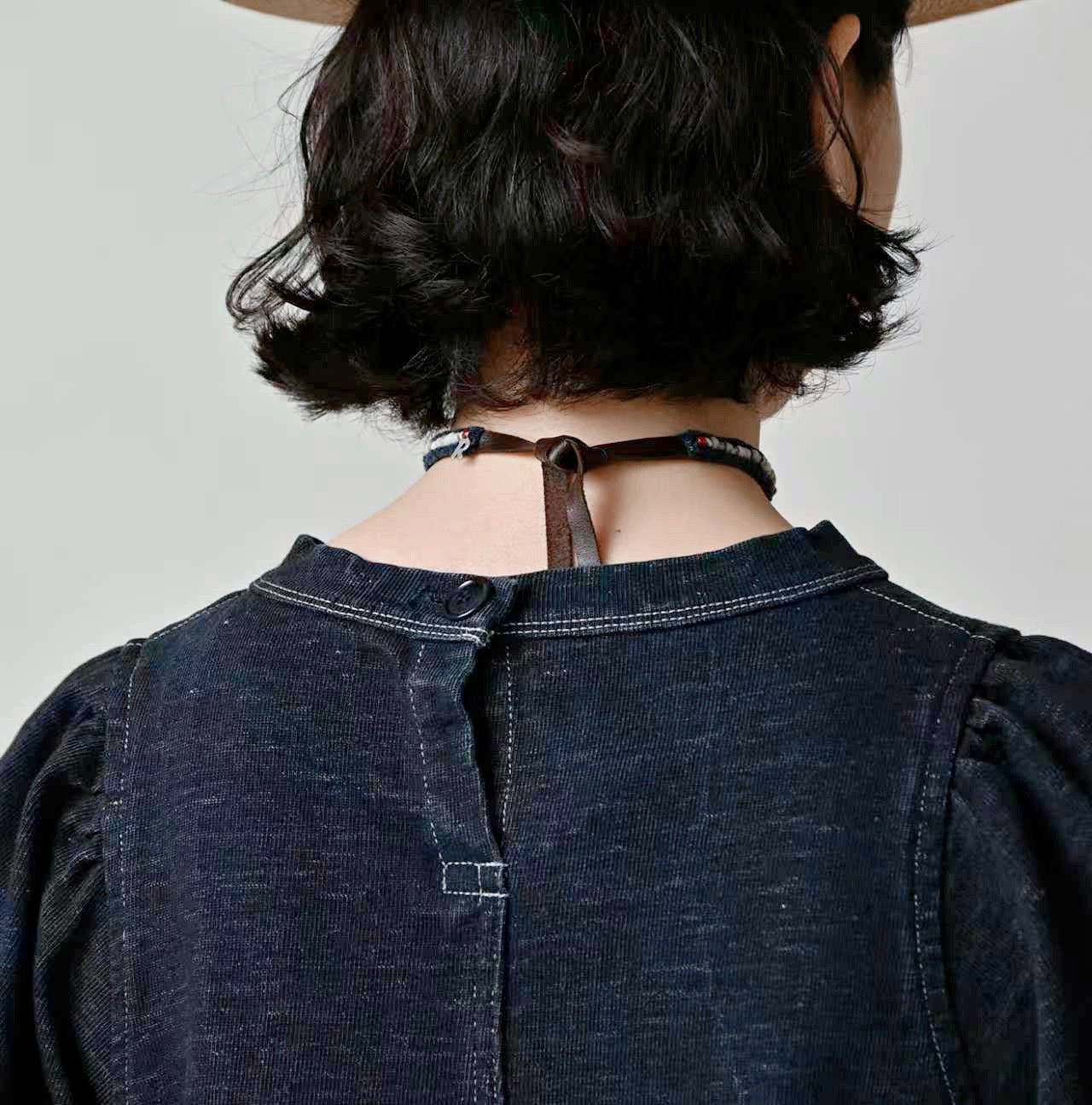 . 🇯🇵Indigo Demin Long Dress 《6分袖》