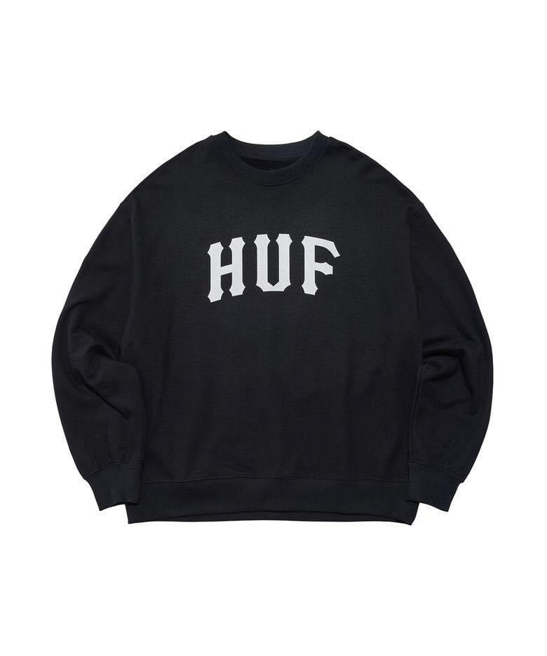 . 24"FW 🇰🇷HUF | ARCH LOGO CREWNECK