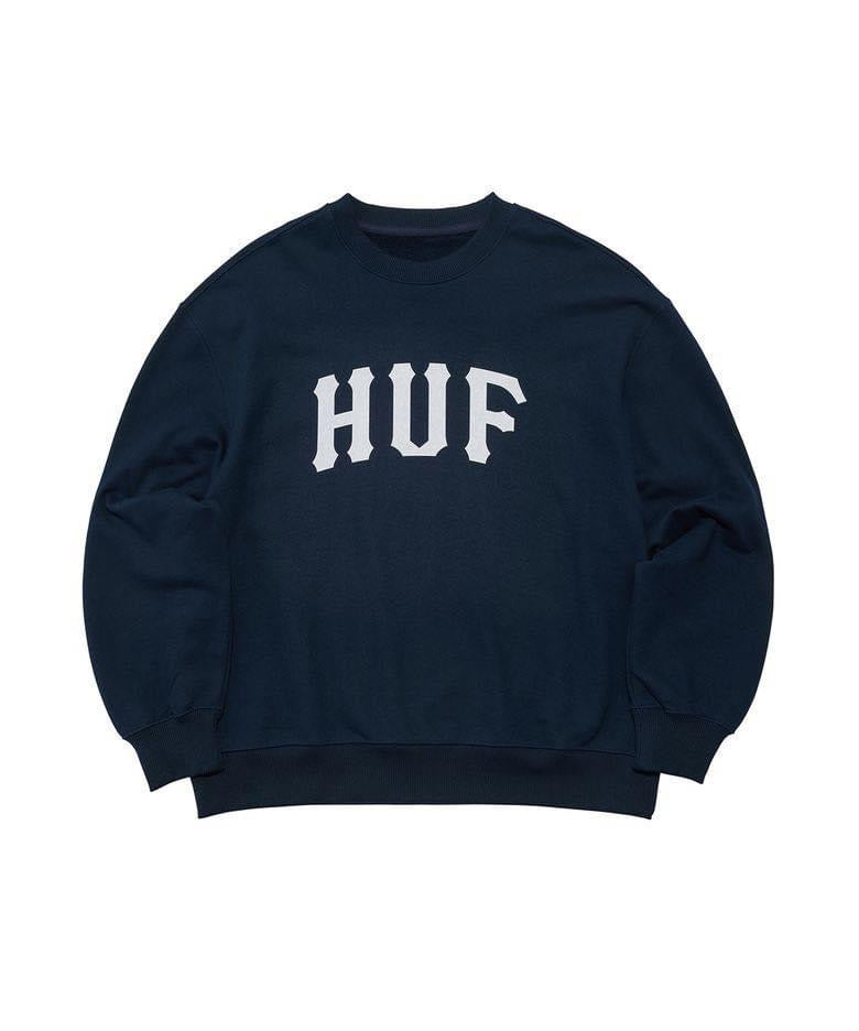 . 24"FW 🇰🇷HUF | ARCH LOGO CREWNECK