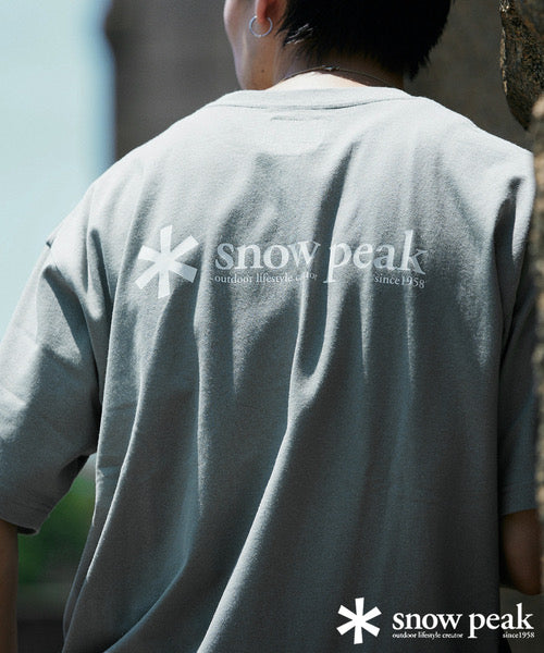 .別注 🇯🇵 JOURNAL STANDARD relume x snow peak ❄️ ロゴプリント Tシャツ