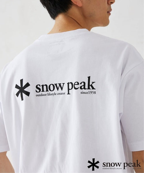 .別注 🇯🇵 JOURNAL STANDARD relume x snow peak ❄️ ロゴプリント Tシャツ