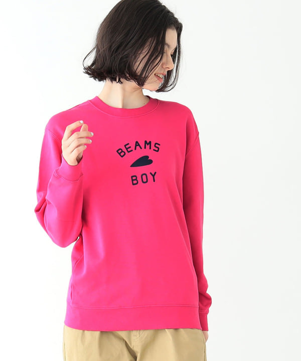 BEAMS BOY / HEART LOGO SWEATER