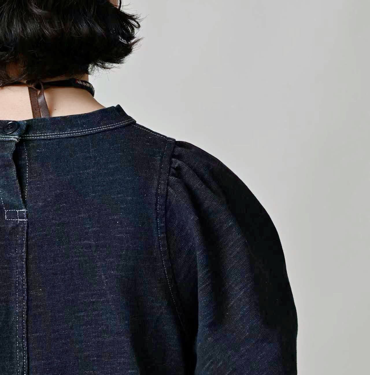 . 🇯🇵Indigo Demin Long Dress 《6分袖》