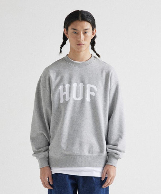 . 24"FW 🇰🇷HUF | ARCH LOGO CREWNECK