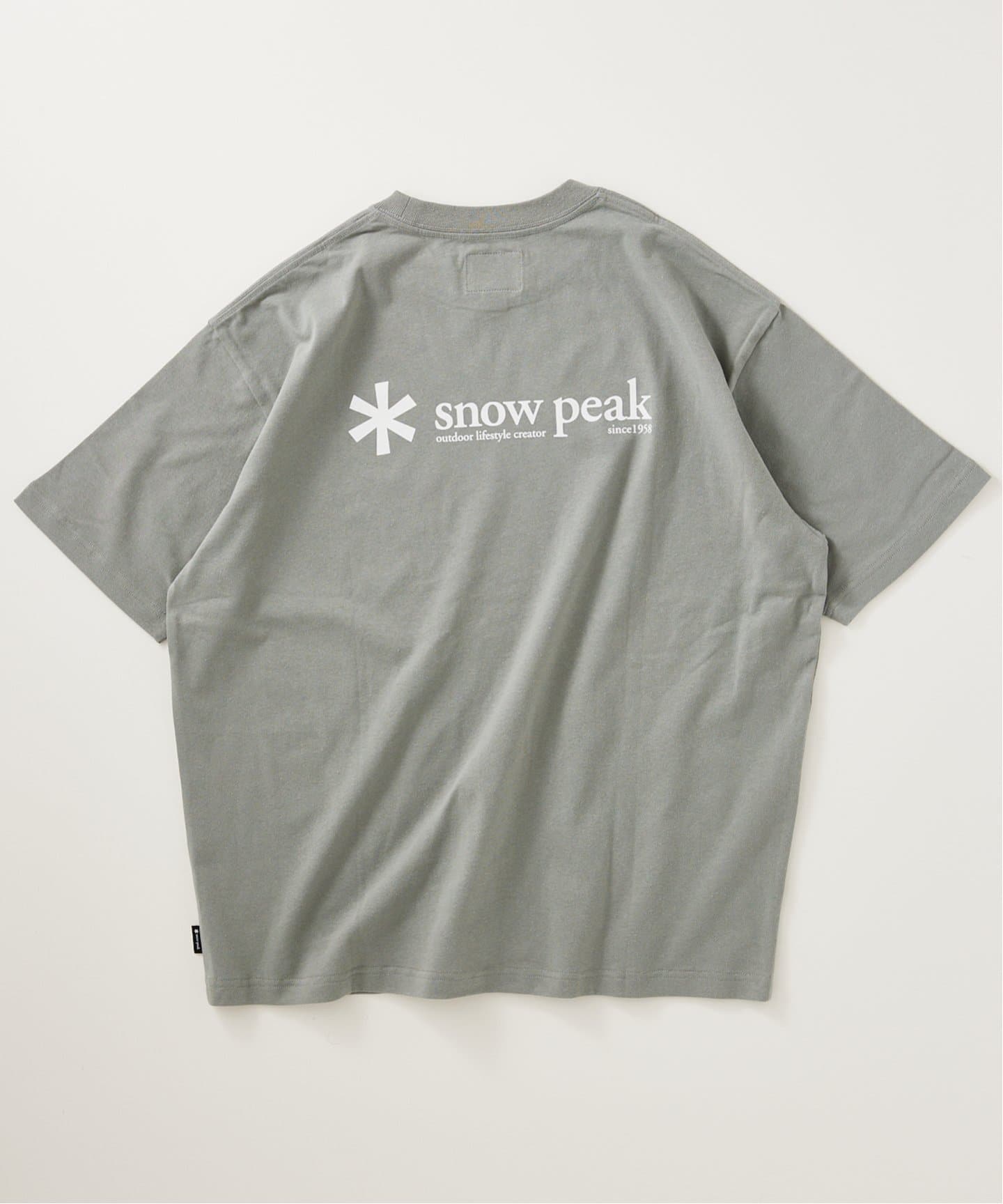 .別注 🇯🇵 JOURNAL STANDARD relume x snow peak ❄️ ロゴプリント Tシャツ