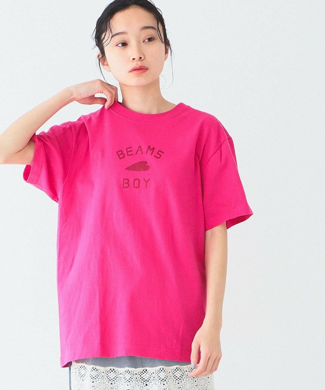 .  🇯🇵 BEAMS BOY / HEART LOGO TEE