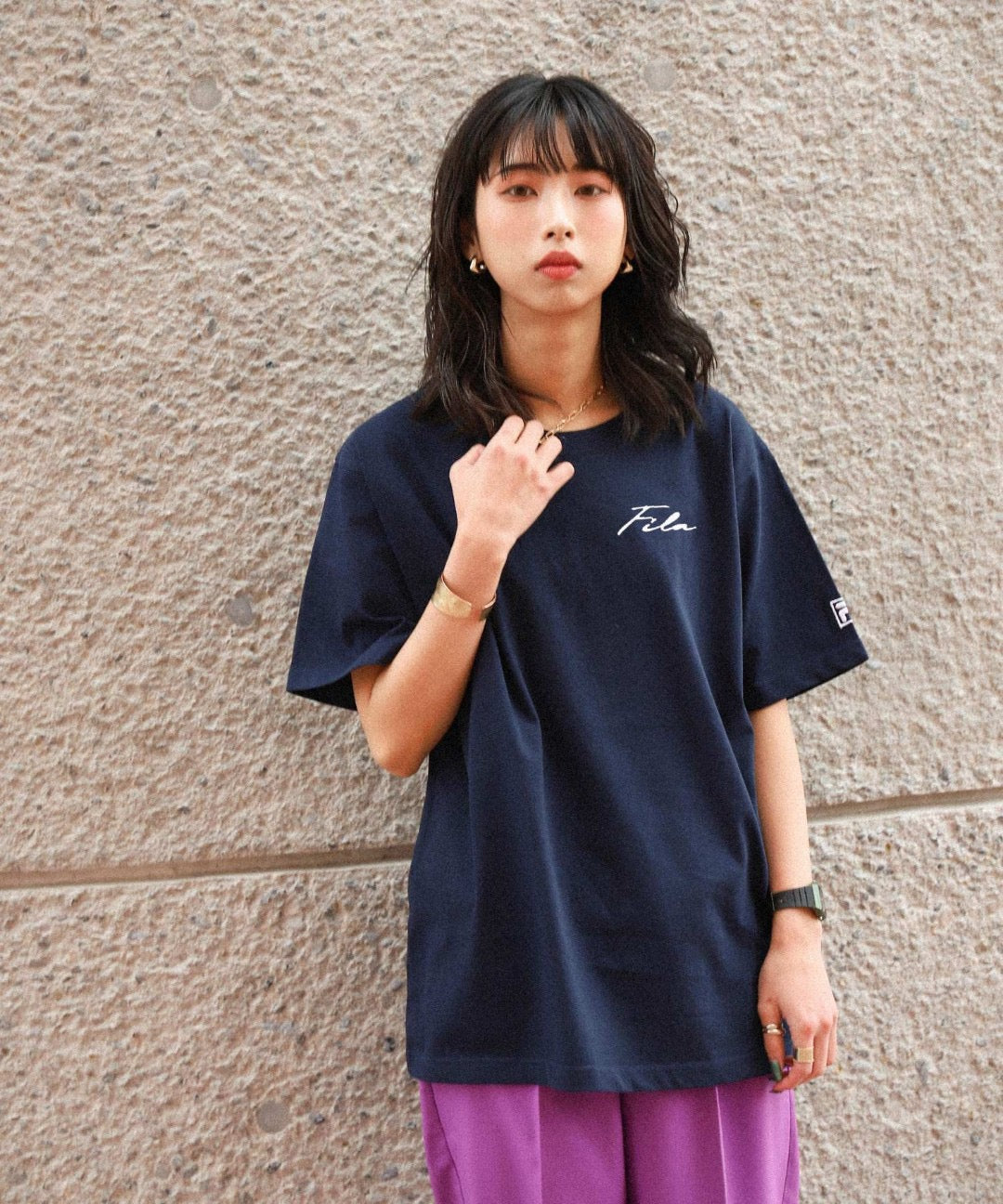 🇯🇵 FILA ✿ 刺繍半袖 Tee