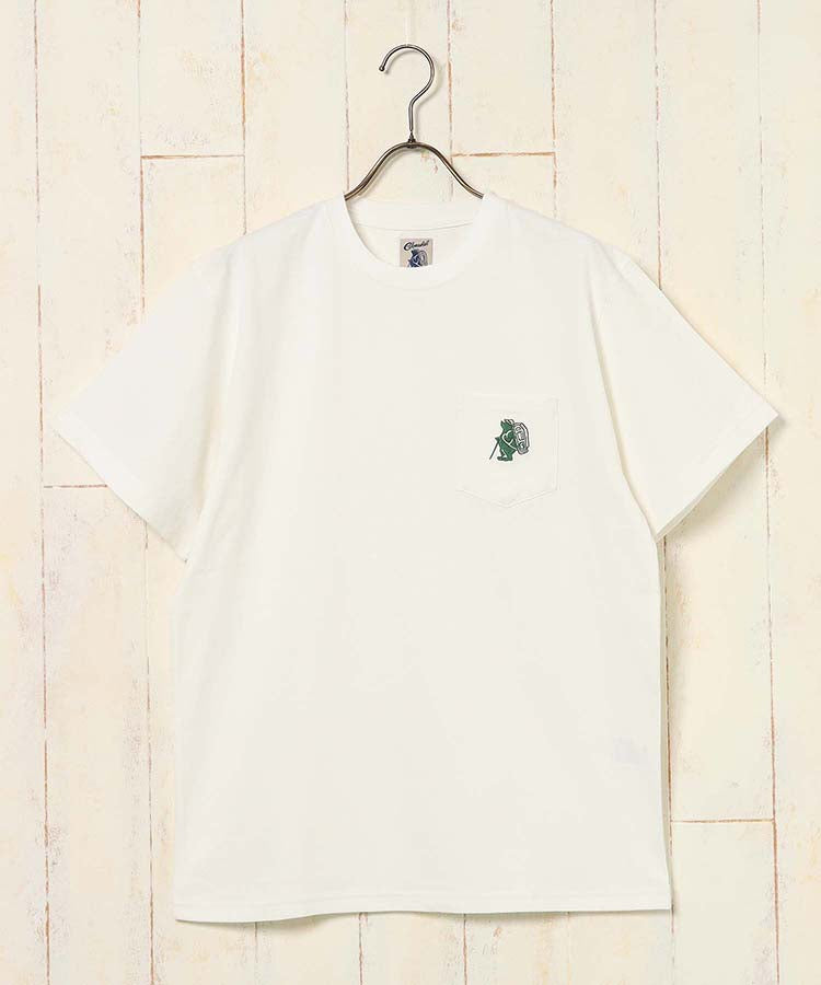 🇯🇵Cobmaster ★ 小熊刺繍 pocket tee