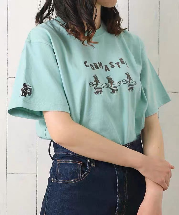 🇯🇵Cobmaster ★ 小熊刺繍 pocket tee