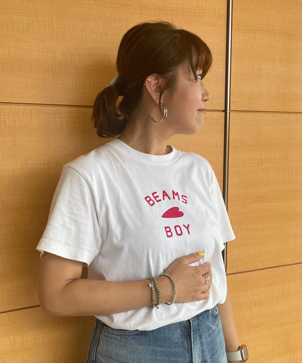 .  🇯🇵 BEAMS BOY / HEART LOGO TEE