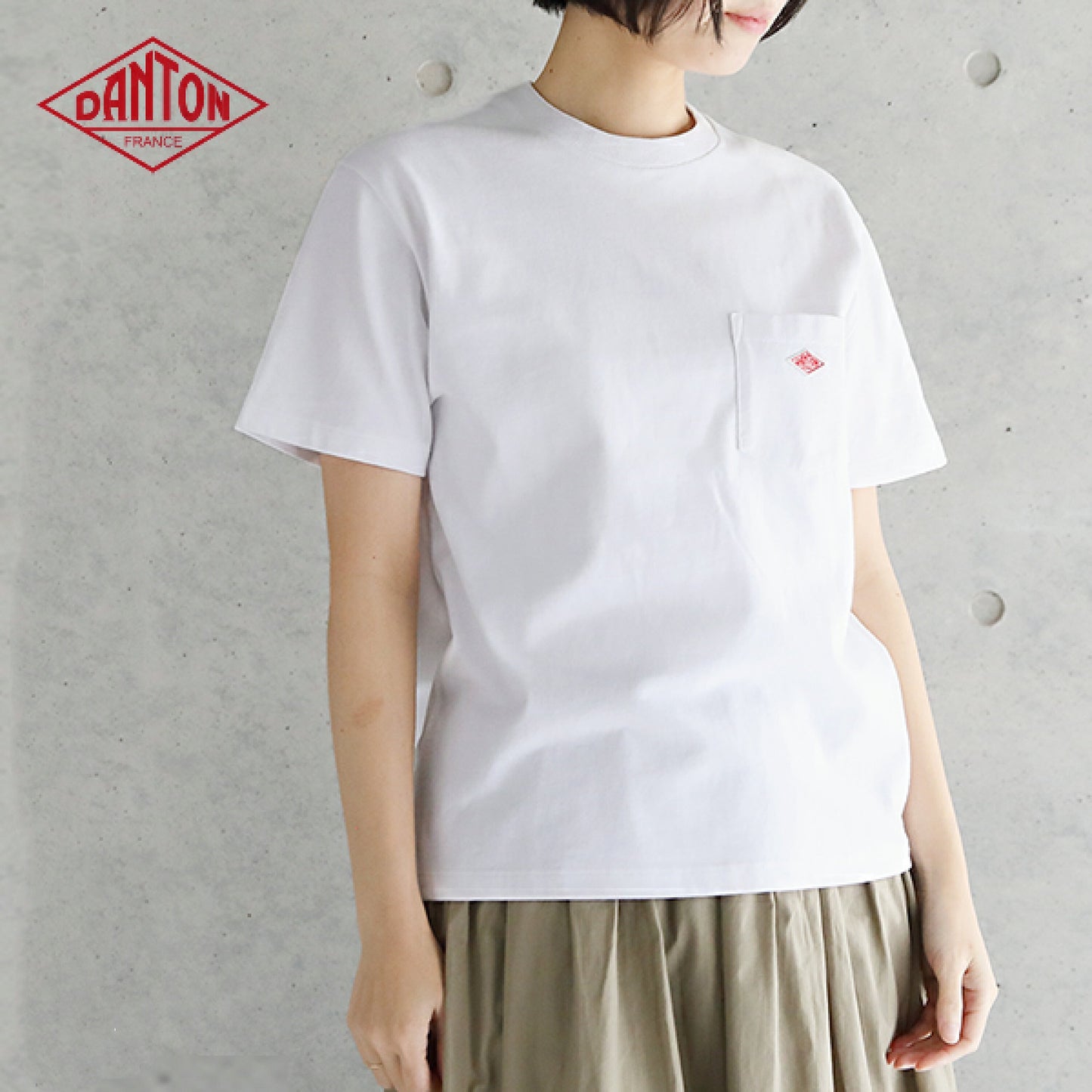 🇯🇵 Danton ✿ Crew neck pocket Tee