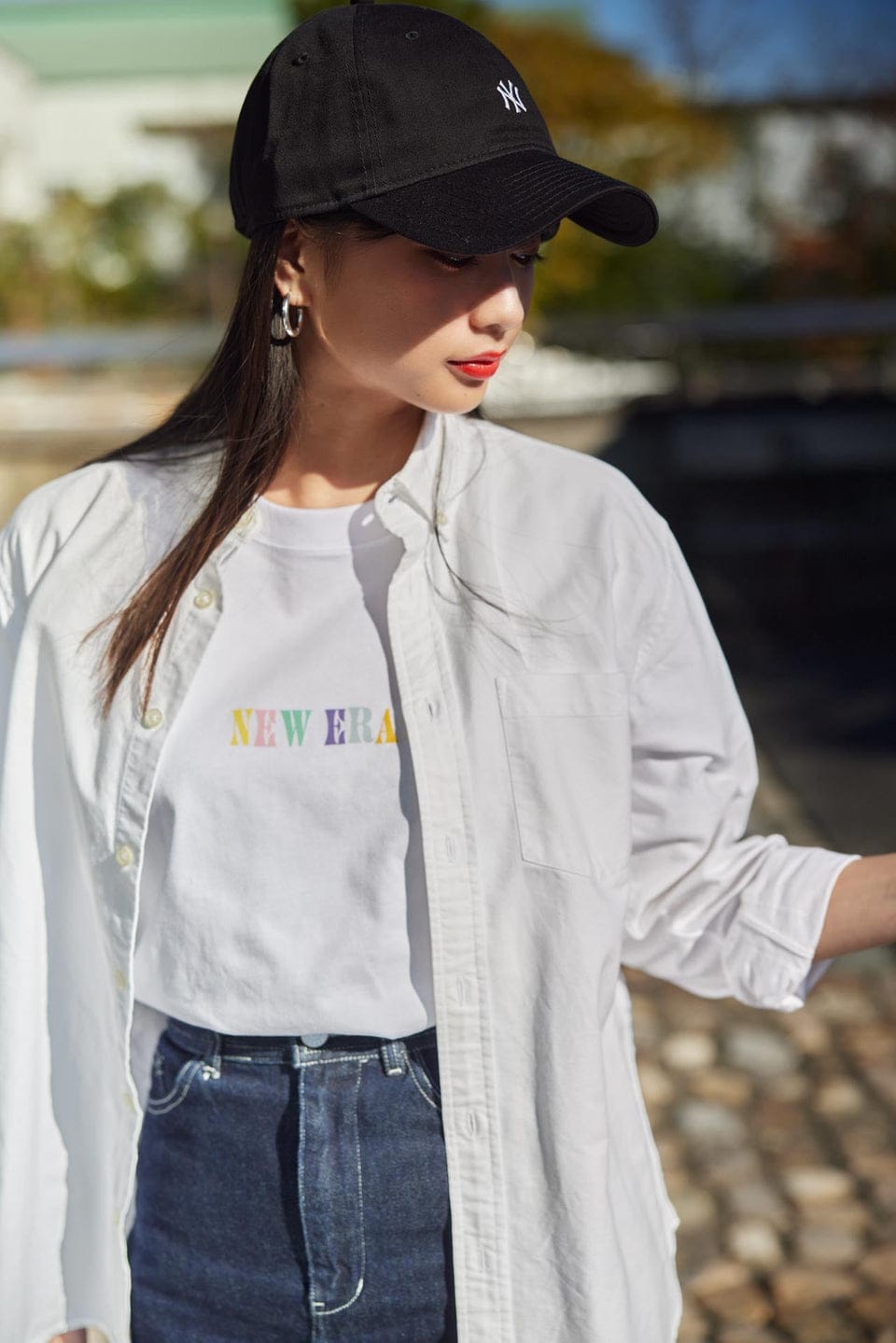 NEW ERA 🌈 彩字 半袖 TEE