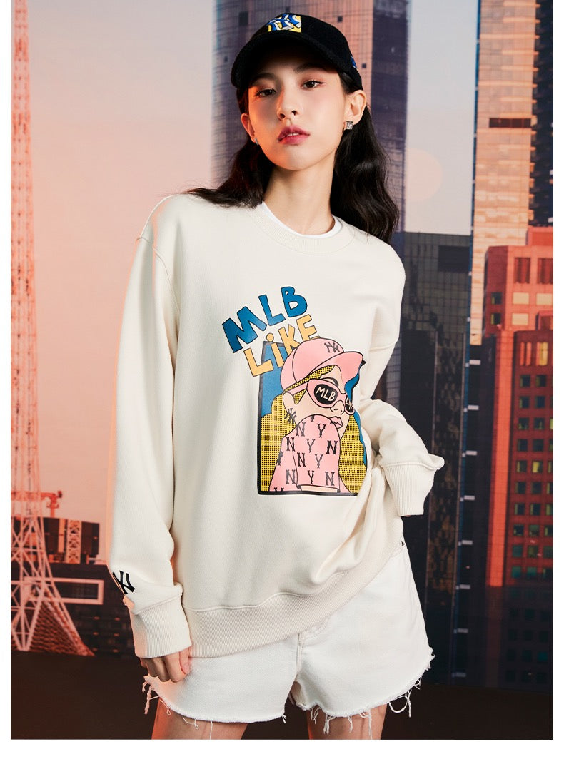 🇰🇷 MLB / Cartoon Girl Sweater