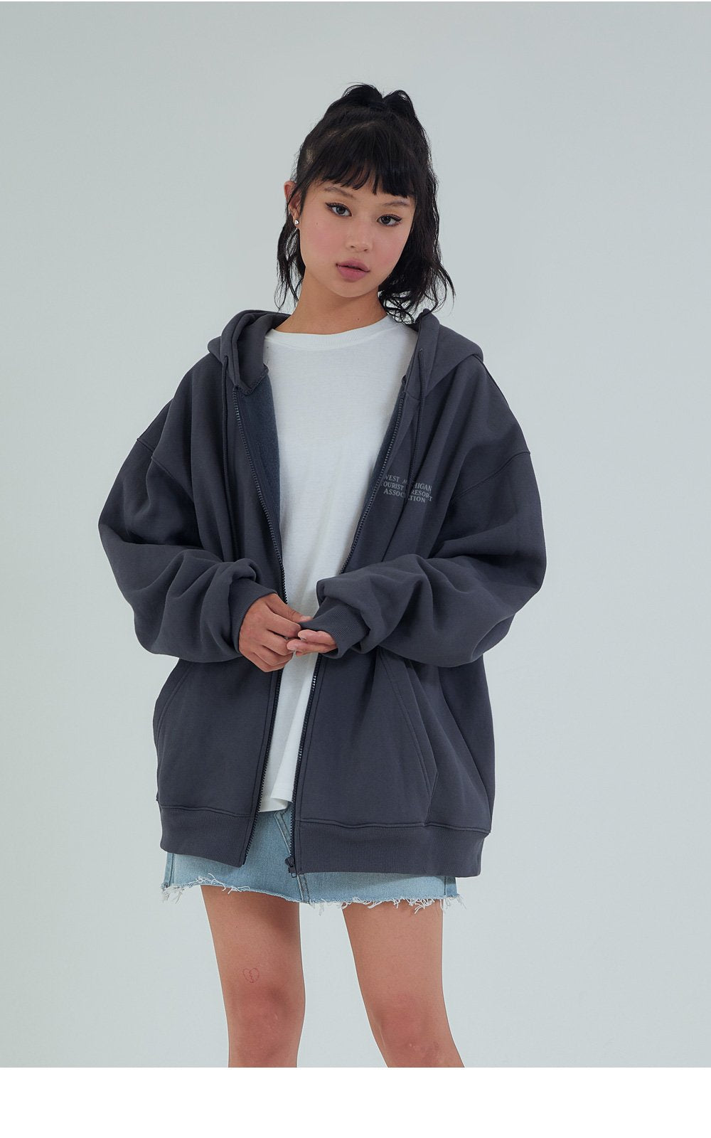 🇰🇷 ACOVER ☆ ★. OVERFIT HOOD ZIP UP