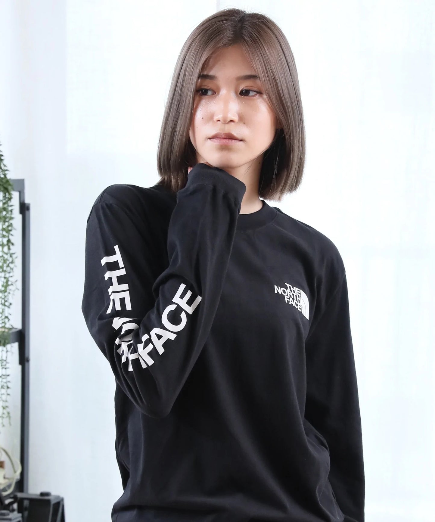 THE NORTH FACE LOGO長袖TEE