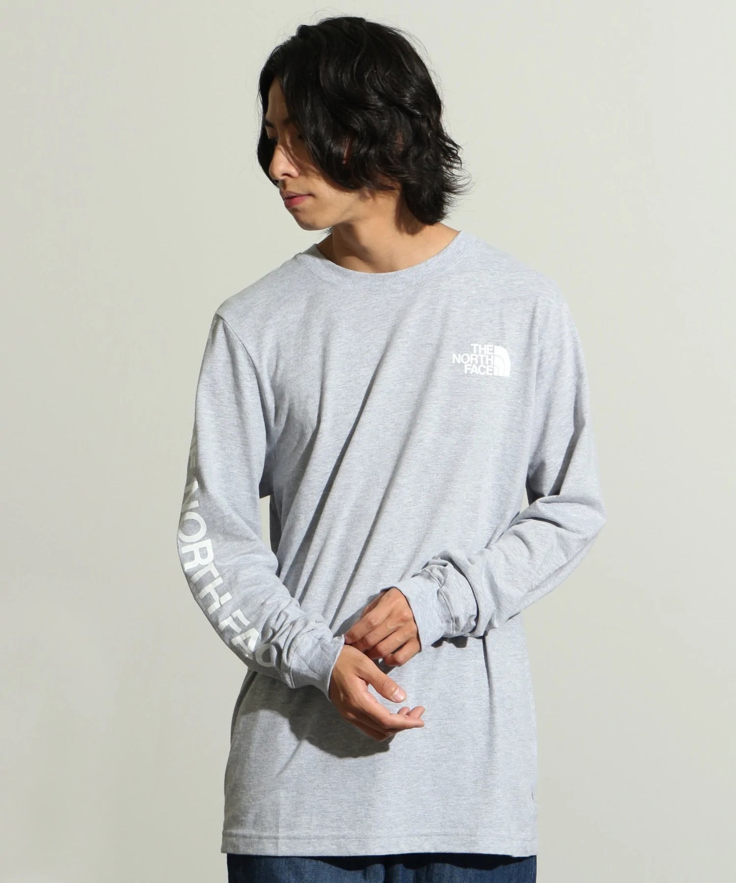 THE NORTH FACE LOGO長袖TEE