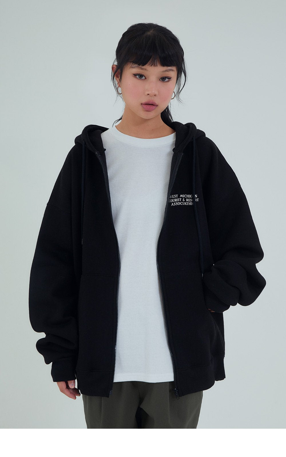 🇰🇷 ACOVER ☆ ★. OVERFIT HOOD ZIP UP