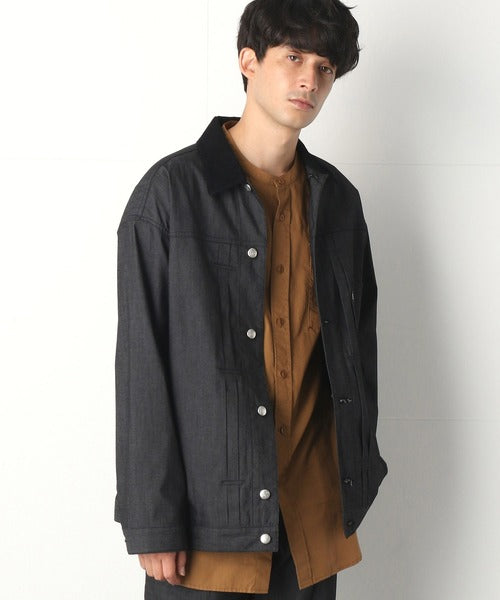 🇯🇵 COMME CA COMMUNE - Denim-like stretch blouson