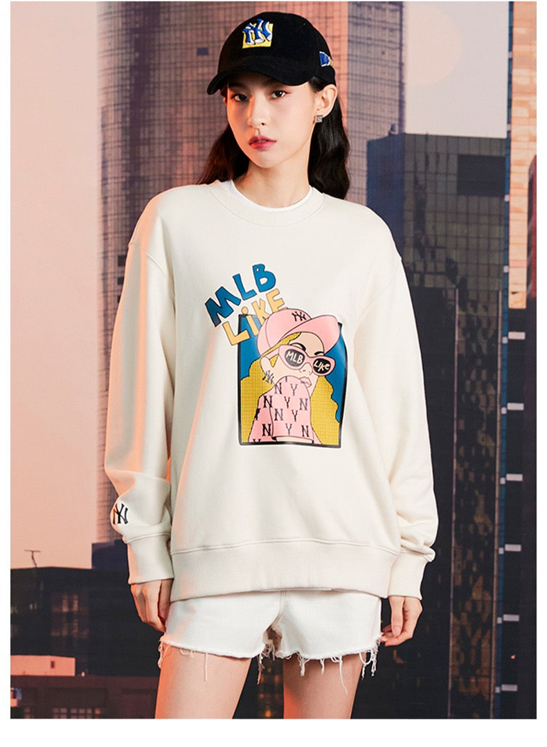 🇰🇷 MLB / Cartoon Girl Sweater