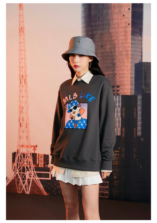 🇰🇷 MLB / Cartoon Girl Sweater